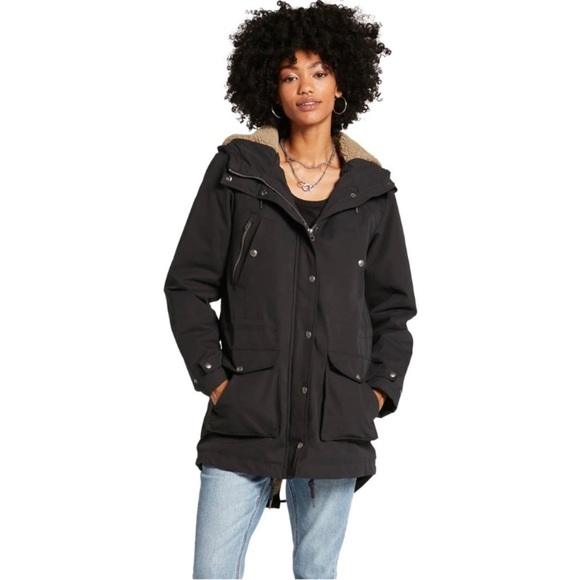 Volcom Jackets & Blazers - WALK ON BY 5K PARKA JACKET - BLACK